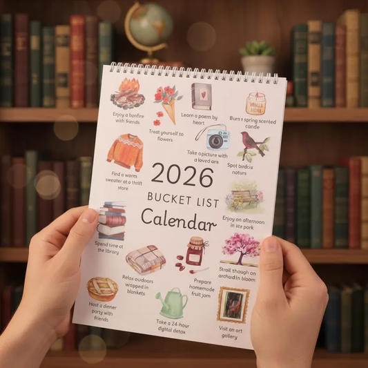 ✨2026 Bucket List Spiral Calendar: Slow Down & Savor the Seasons📅